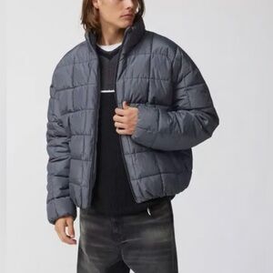 Urban Outfitters Charcoal Puffer Jacket